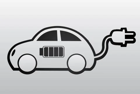 Electronic car Stock Illustration