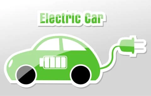 Electronic car Stock Illustration