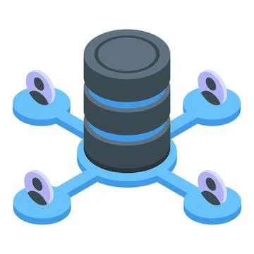 Electronic catalogs icon, isometric style Illustrazione stock