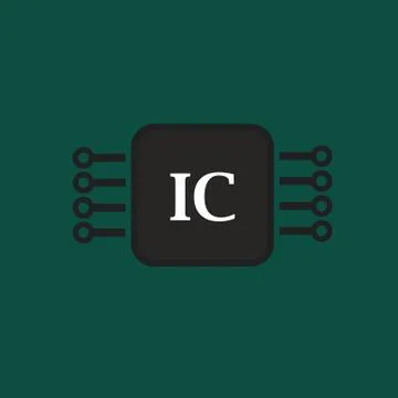 Electronic chip, abstract vector design by ESP10 Stock Illustration