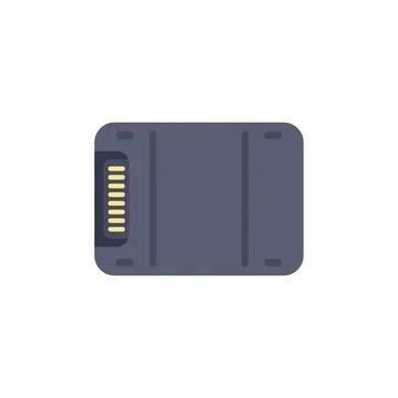 Electronic chip component showing the circuit board contacts Stock Illustration