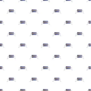 Electronic chip components creating seamless technology pattern background イラスト素材