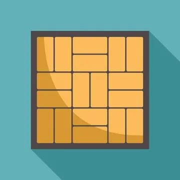 Electronic chip cpu processor is performing operations Stock Illustration