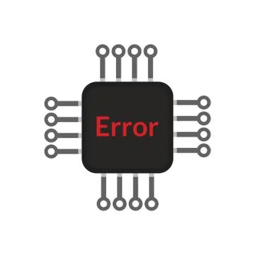 Electronic chip error, abstract vector design by ESP10 Stock Illustration