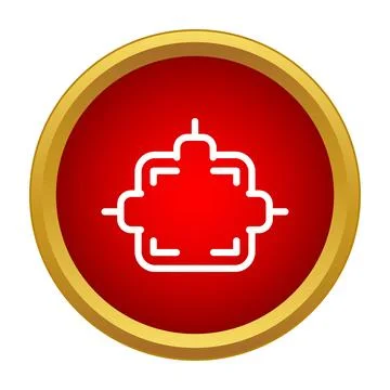Electronic chip icon representing technology and circuit board 库存插图