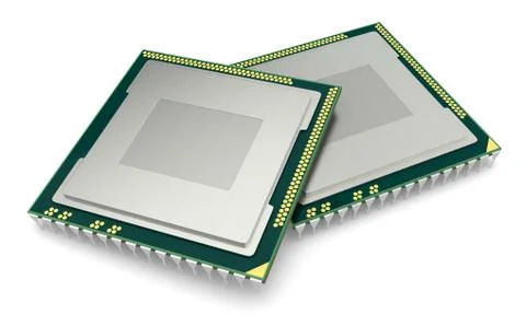 Electronic chip Stock Illustration