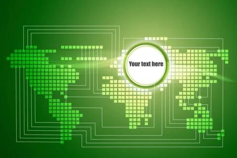 Electronic chip Stock Illustration