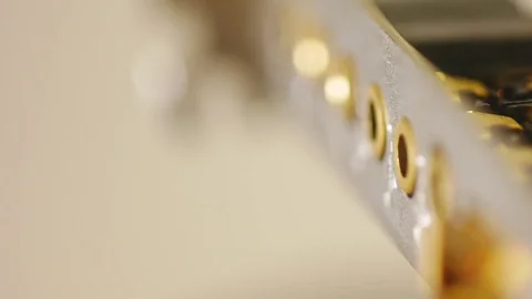 Electronic chip Macro shot Technology background. Stock Footage 75743043