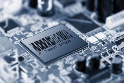 Electronic chip Stock-Fotos