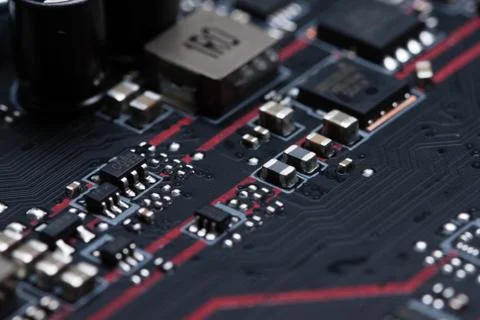 Electronic chip Stock Photos