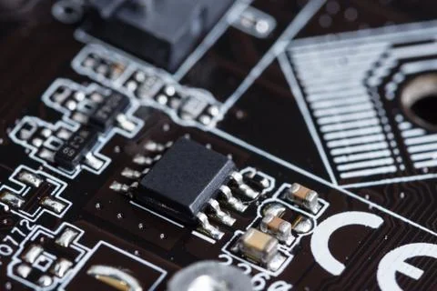 Electronic chip Stock Photos