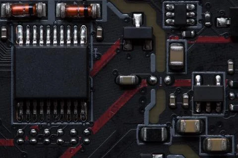 Electronic chip Stock Photos