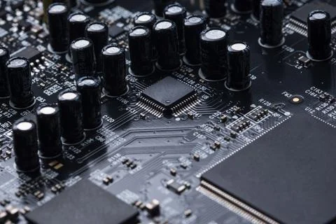 Electronic chip Stock Photos