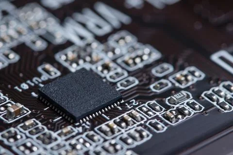 Electronic chip Stock Photos