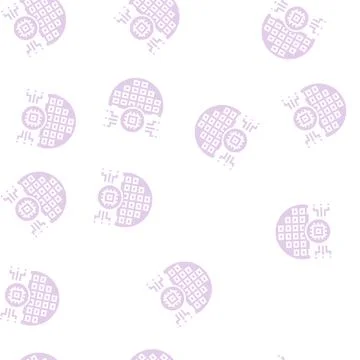 Electronic chip semiconductor manufacturing glyph seamless pattern イラスト素材