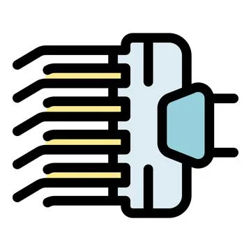 Electronic chip transmitting data through multiple pathways Stock Illustration