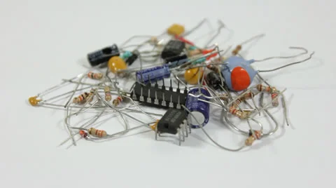 Electronic chips and components Video stock 24818749