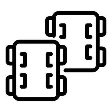 Electronic chips showing data processing and computing power Illustrazione stock