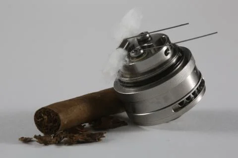 Electronic cigarette atomizer Stock Photos