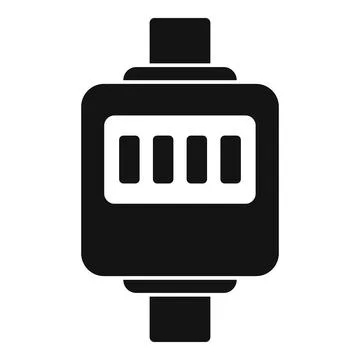 Electronic cigarette battery showing four bars charge indicator icon glyph .. Illustrazione stock