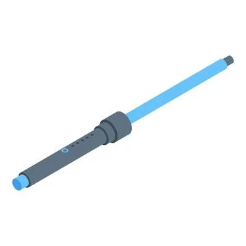 Electronic cigarette charging with blue light emitting from usb cable Stock Illustration