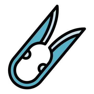 Electronic cigarette clamp icon, outline style Illustration