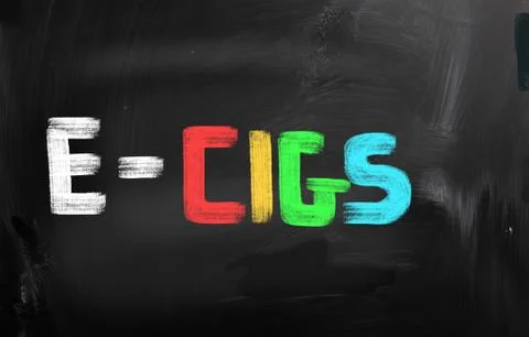 Electronic cigarette concept Stock Illustration