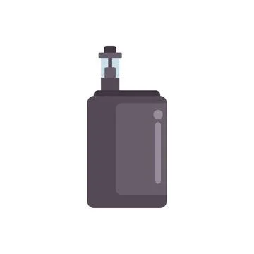 Electronic cigarette device being used for vaping addiction Stock Illustration