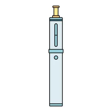 Electronic cigarette device for vaping nicotine e liquid Stock Illustration
