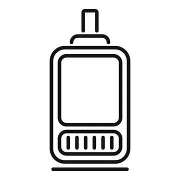 Electronic cigarette device for vaping using liquid icon Stock Illustration