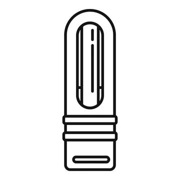 Electronic cigarette device for vaping using liquid icon Stock Illustration