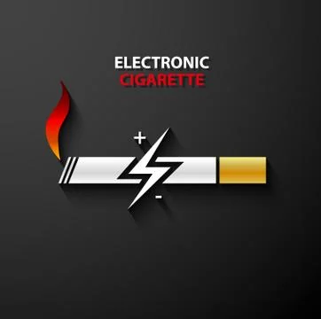 Electronic cigarette icon Stock Illustration