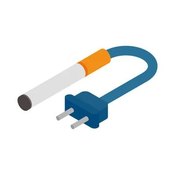 Electronic cigarette icon, isometric 3d style Stock Illustration