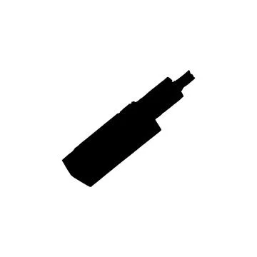 Electronic cigarette icon. Simple style stop smock poster background symbol.. Stock Illustration