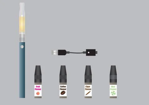 Electronic cigarette Illustrazione stock