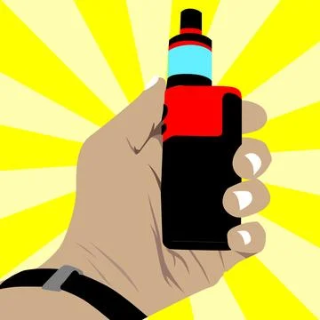 Electronic cigarette Stock Illustration