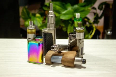 Electronic cigarette mod, advanced e-cigarette Stock Photos