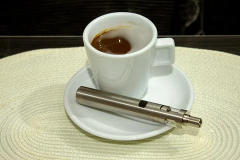 Electronic cigarette mod, advanced e-cigarette Stock Photos