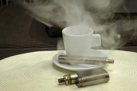 Electronic cigarette mod, advanced e-cigarette Stock Photos