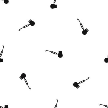 Electronic cigarette with nozzle pattern seamless black Stock Illustration