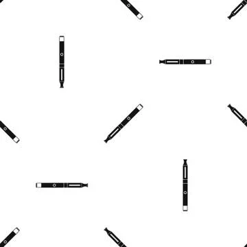 Electronic cigarette pattern seamless black イラスト素材