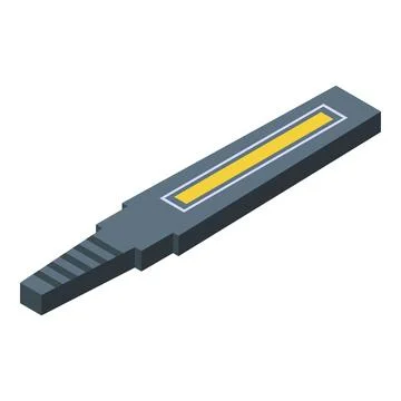 Electronic cigarette showing heating indicator lighting up Stock Illustration