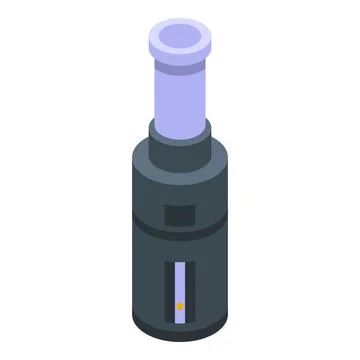 Electronic cigarette using e liquid to generate aerosol for vaping Stock Illustration