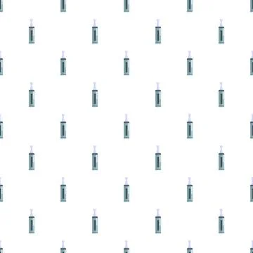 Electronic cigarette vape atomizers creating seamless pattern background Illustrazione stock