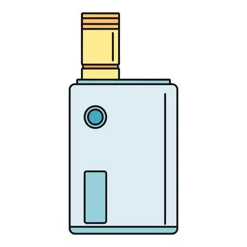 Electronic cigarette vape mod device icon illustration Stock Illustration