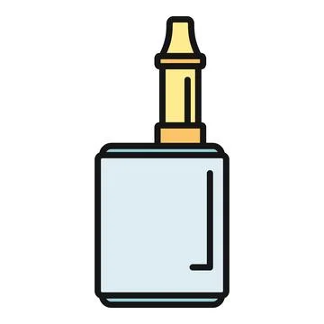 Electronic cigarette vape mod device icon illustration Stock Illustration