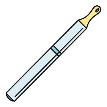 Electronic cigarette vape pen device icon illustration Stock Illustration