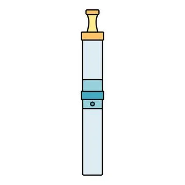 Electronic cigarette vape pen device icon illustration Stock Illustration