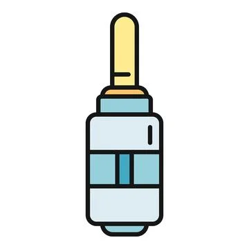 Electronic cigarette vape pod atomizer outline icon Stock Illustration