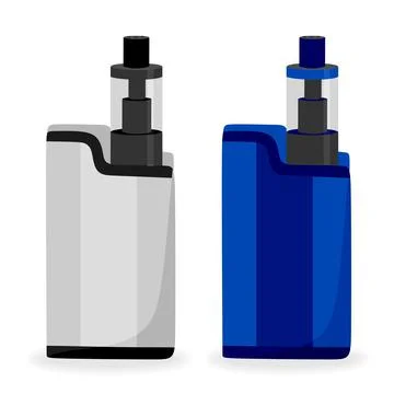 Electronic cigarette for vaping. Electronic hookah. Isolated vector illustrat Stock Illustration